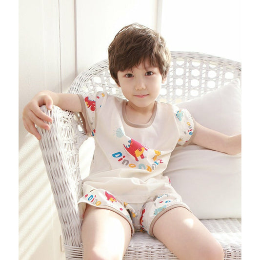 Withorganic Kids Short Sleeve Pajama Set - Dino Dance